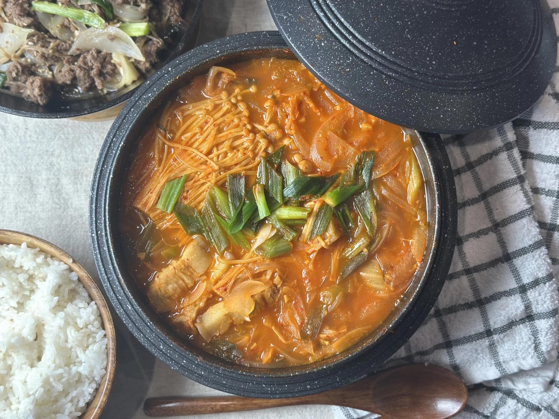 Classic Kimchi Jjigae with Pork : Authentic Korean Kimchi Stew Recipe