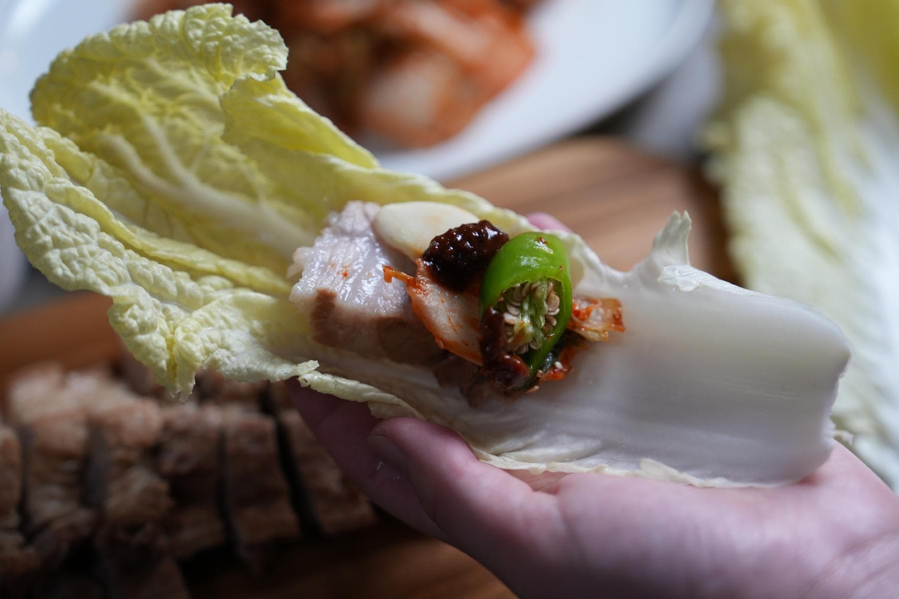 Easy Homemade Bossam Recipe: Korean Boiled Pork Wraps